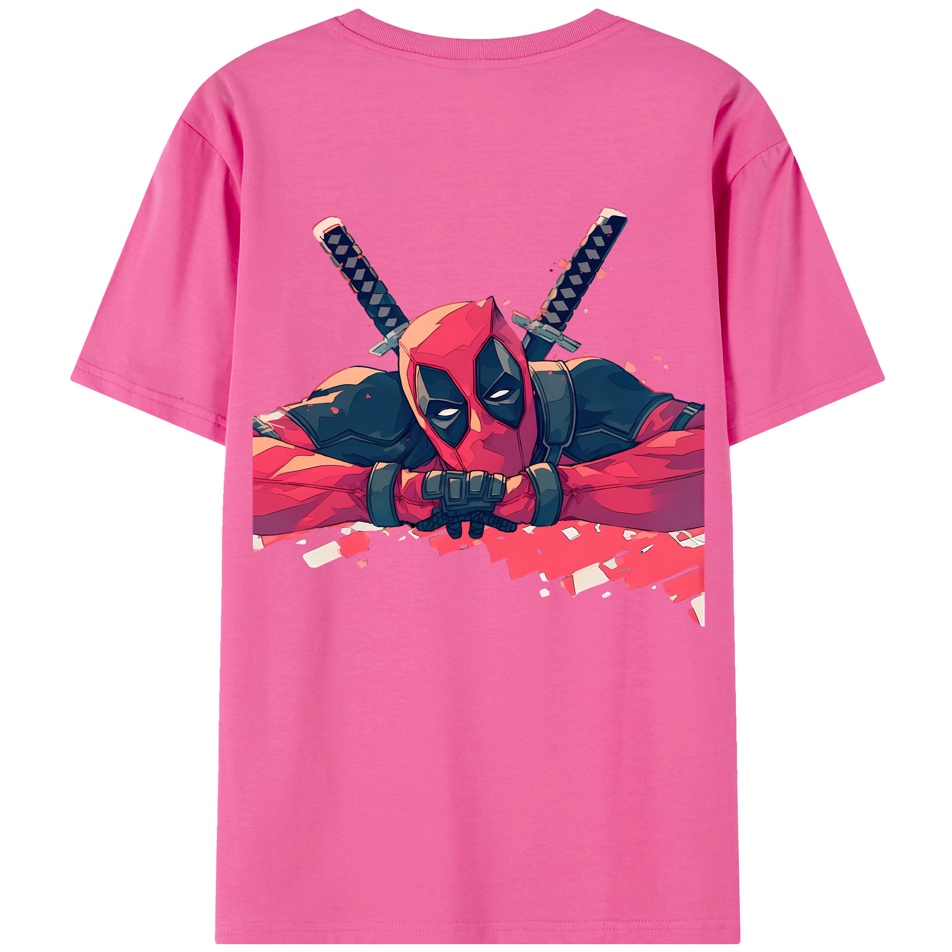 （画像用） Deadpool デッドプール レディース半袖Tシャツ(バックプリント)